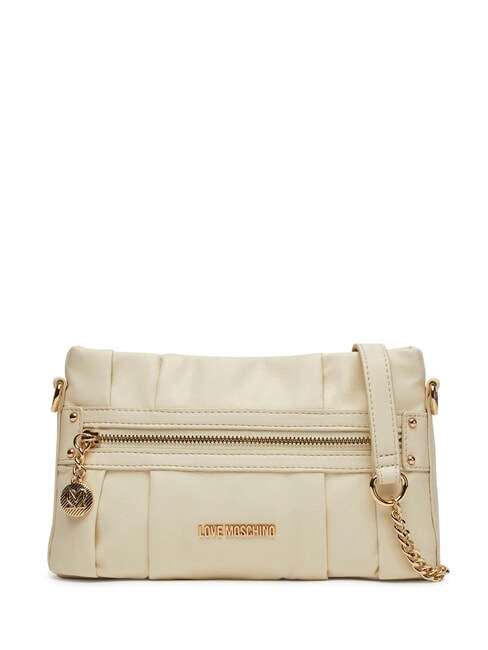 LOVE MOSCHINO ZIPPER Shoulder bag ivory - Women’s Bags