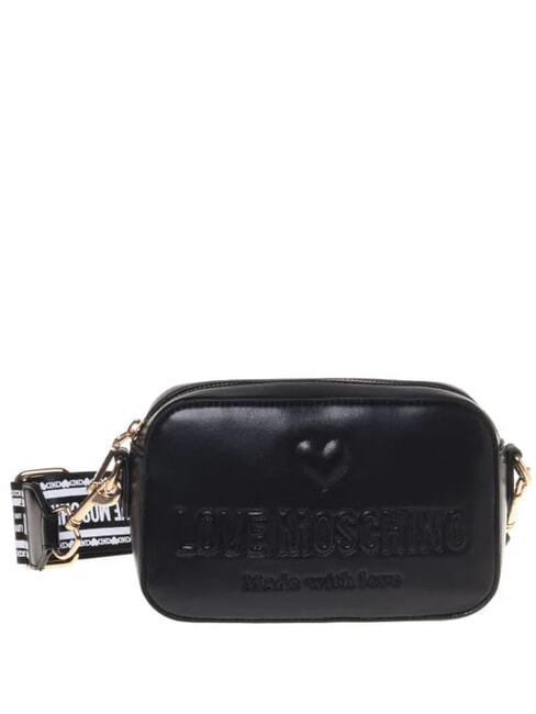 LOVE MOSCHINO MADE WITH LOVE Mini Shoulder Bag Black - Women’s Bags