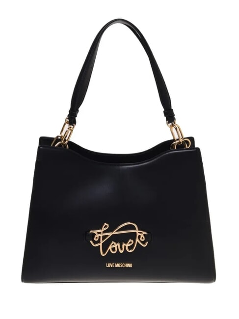 LOVE MOSCHINO CURSIVE L Shoulder bag Black - Women’s Bags