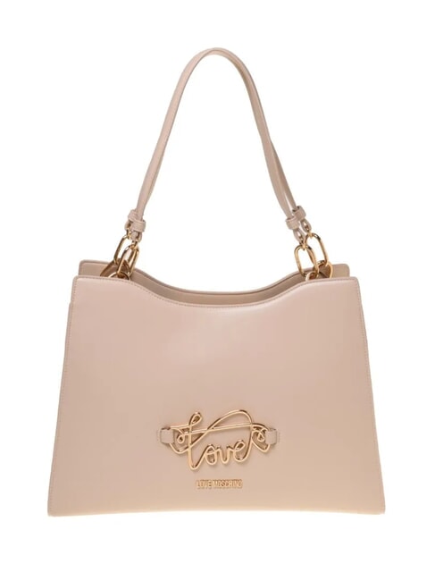 LOVE MOSCHINO CURSIVE L Shoulder bag beige - Women’s Bags