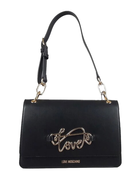 LOVE MOSCHINO CURSIVE LOGO Shoulder bag Black - Women’s Bags