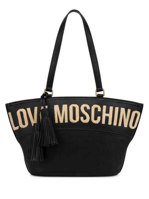LOVE MOSCHINO NAPPE Shopping Bag Black - Women’s Bags