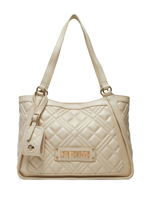 LOVE MOSCHINO QUILTED  Shopping Bag ivory - Women’s Bags