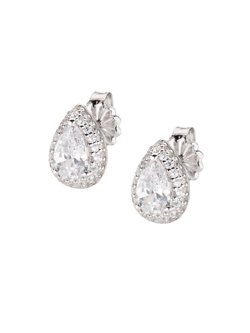 AMEN DIAMONDS Silver Drop Earrings rhodium - Earrings