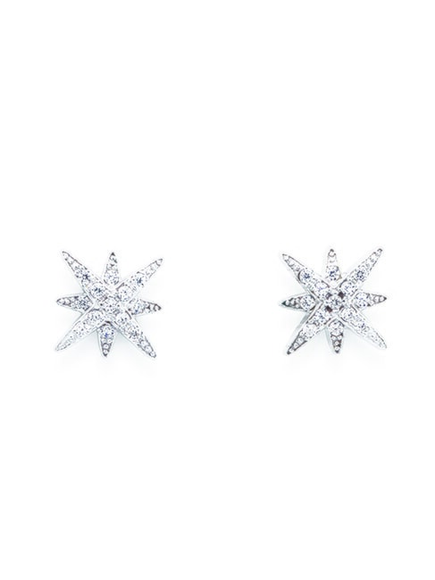 AMEN DIAMONDS Silver earrings with zirconia rhodium - Earrings