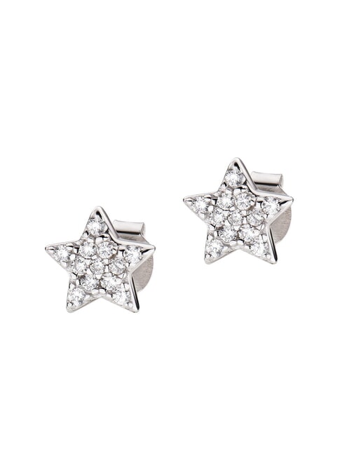 AMEN STELLE Silver star earrings rhodium - Earrings