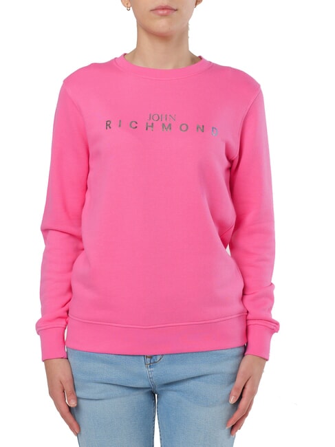 JOHN RICHMOND HABID Cotton crewneck sweatshirt Barbie - Women's Sweatshirts