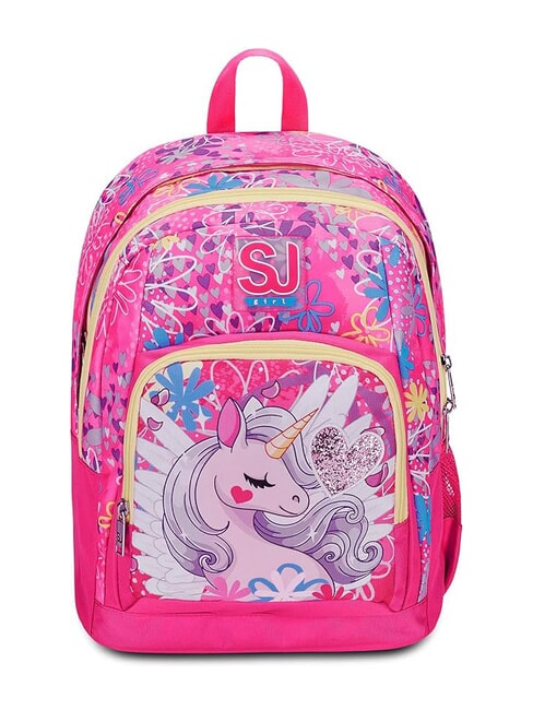 SJGANG ADVANCED UNICORN LED Two-compartment backpack BLACK STRIPED FOREST - Backpacks & School and Leisure