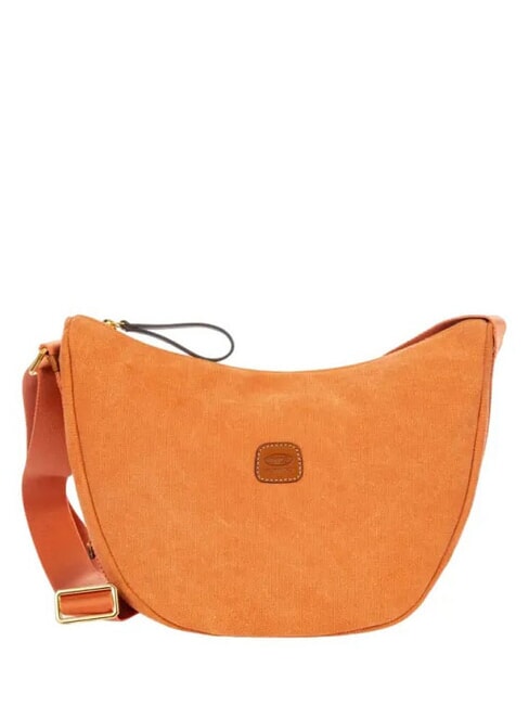 BRIC’S SORRENTO LUNA Canvas crescent bag ORANGE - Women’s Bags