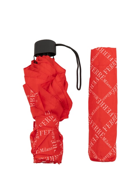 FERRÈ LOGO ALL OVER Mini Manual Umbrella red01 - Umbrellas