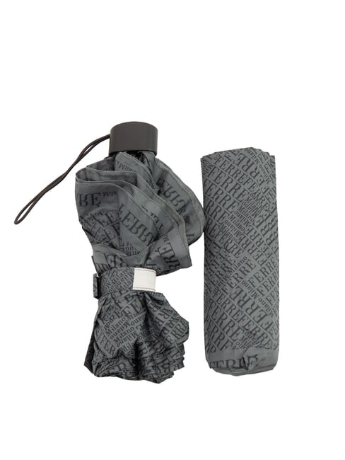 FERRÈ MINI Windproof manual umbrella grey tie 02 - Umbrellas