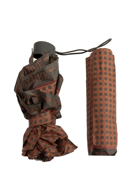 FERRÈ MINI Windproof manual umbrella brown tie 01 - Umbrellas