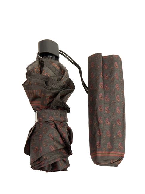 FERRÈ MINI Windproof manual umbrella brown tie 03 - Umbrellas