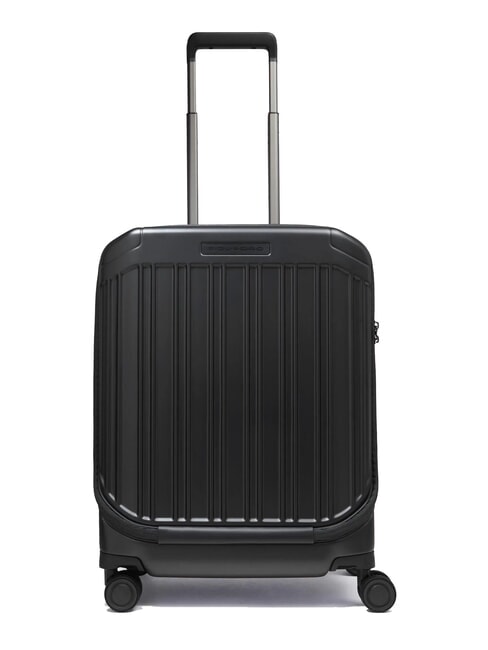 PIQUADRO PQ-LIGHT Cabin trolley with laptop pocket matte black - Hand luggage