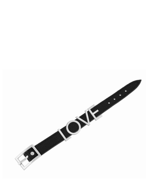 LIUJO LOVE Leather bracelet black - Bracelets