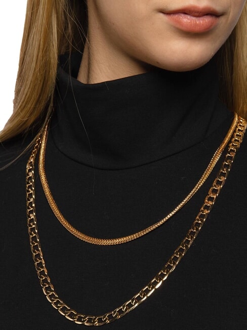 LIUJO DOUBLE Double strand necklace gold - Necklaces