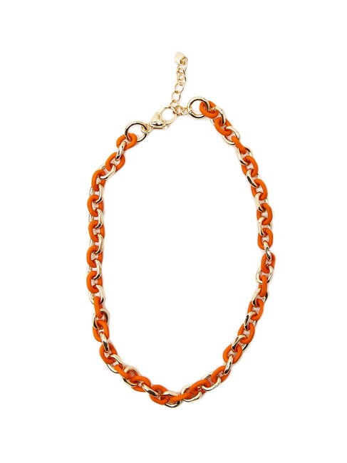 LIUJO ENAMEL Necklace gold - Necklaces