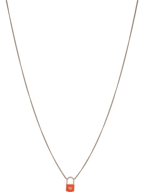 LIUJO LOCK 925 silver necklace silver - Necklaces