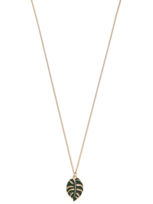 LIUJO LEAF Necklace gold - Necklaces