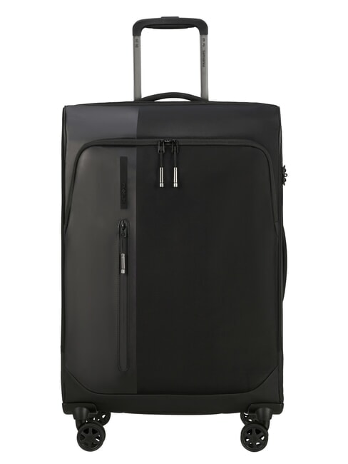 SAMSONITE BIZ2GO TRVL Medium Expandable Trolley BLACK - Semi-rigid Trolley Cases