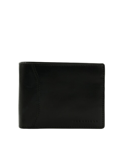 THE BRIDGE FILIPPO Leather wallet with coin purse black / dark matte ruthenium - Men’s Wallets