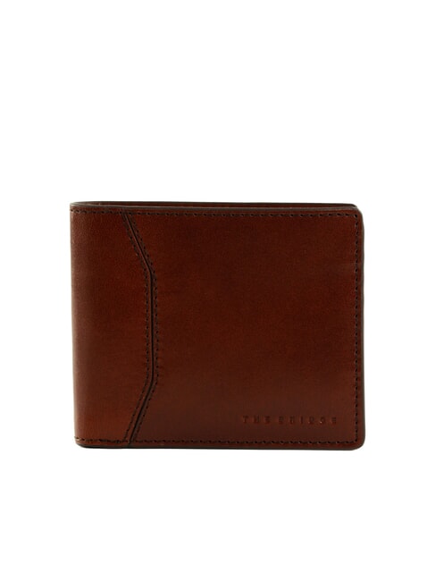 THE BRIDGE FILIPPO Leather wallet 8cc Brown / Ruthenium - Men’s Wallets