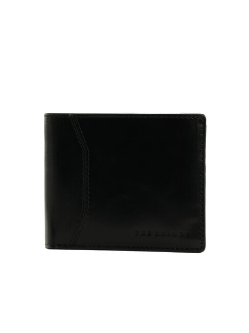 THE BRIDGE FILIPPO Leather wallet 8cc black / dark matte ruthenium - Men’s Wallets
