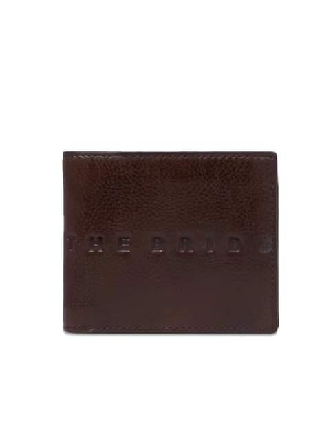 THE BRIDGE ALBERTO Leather wallet with coin purse sweet chestnut ruthenium dk - Men’s Wallets