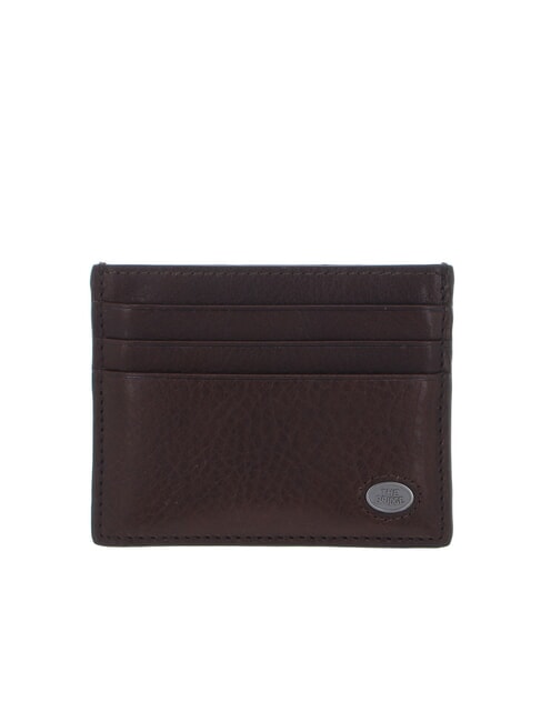 THE BRIDGE FABIO Flat leather card holder sweet chestnut ruthenium dk - Men’s Wallets