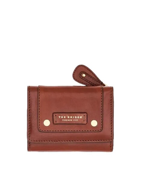 THE BRIDGE CECILIA  Small leather wallet BROWN - Women’s Wallets