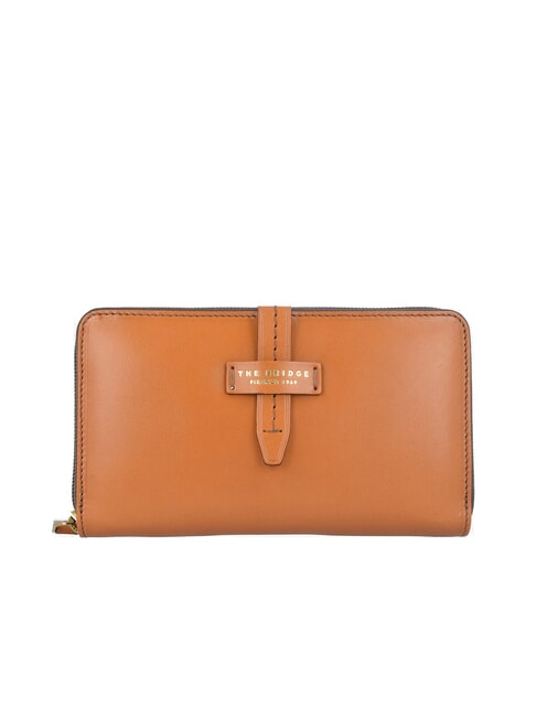 THE BRIDGE FLORENTIN Leather wallet Cognac / Gold - Women’s Wallets