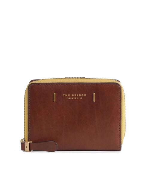 THE BRIDGE CHIARA  Small zip around wallet BROWN - Women’s Wallets