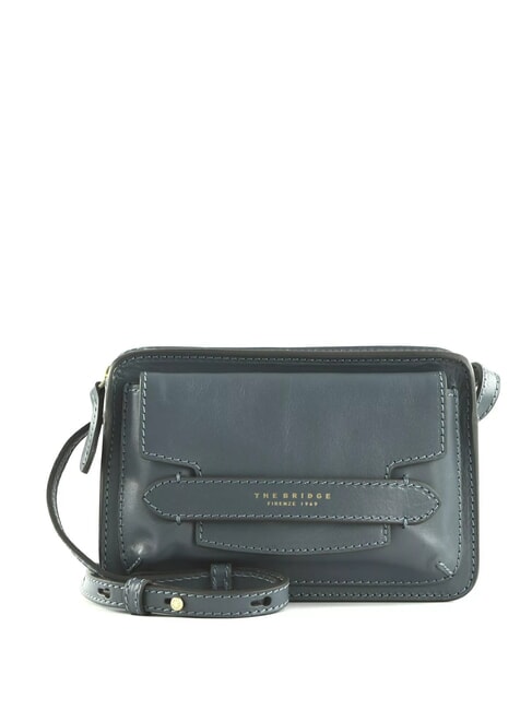 THE BRIDGE LUCREZIA Leather case room cerulean with gold abb - Women’s Bags