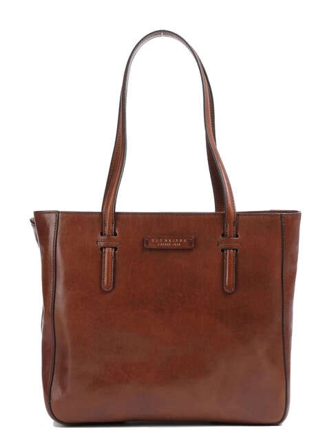 THE BRIDGE DIANA  Shoulder shopper, in leather BROWN - Women’s Bags