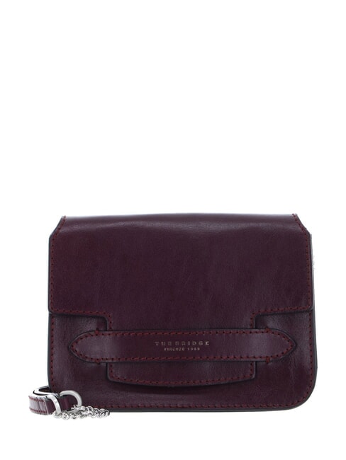 THE BRIDGE LUCREZIA Convertible leather bag grape abb. ruthenium white - Women’s Bags