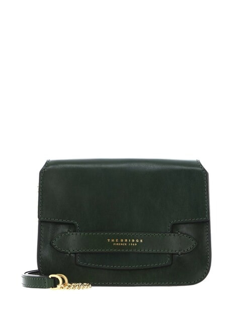 THE BRIDGE LUCREZIA Convertible leather bag english green abb. gold - Women’s Bags