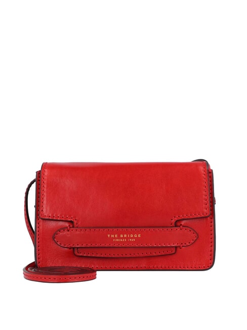 THE BRIDGE LUCREZIA  Mini shoulder bag, in leather flamenco abb. gold - Women’s Bags