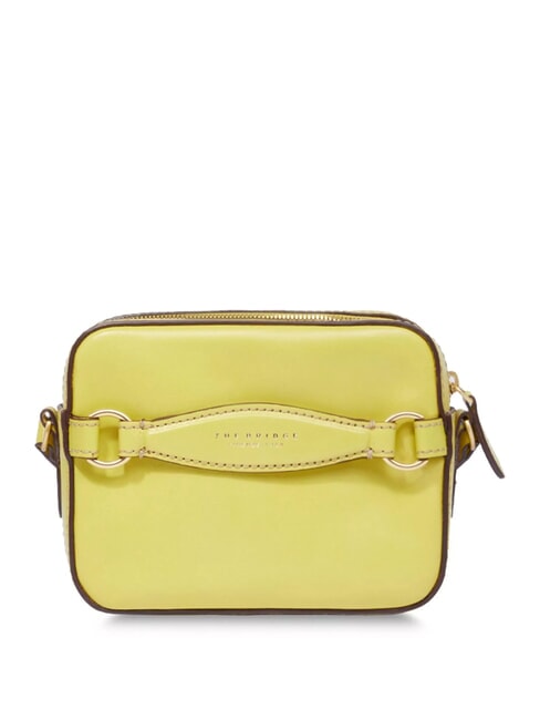 THE BRIDGE BETTINA Leather camera bag lime with gold - Women’s Bags
