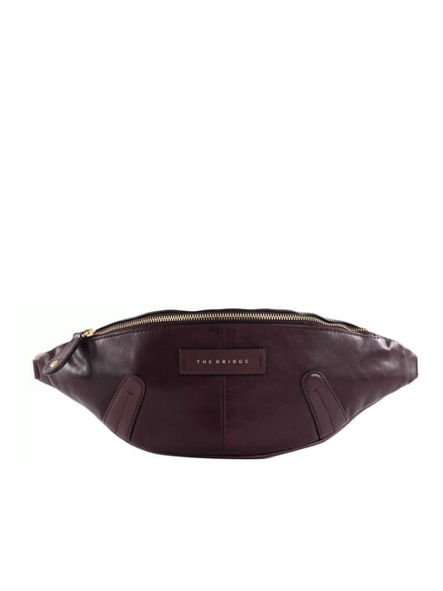 THE BRIDGE FLAVIA Mini leather bum bag grape abb. gold - Women’s Bags