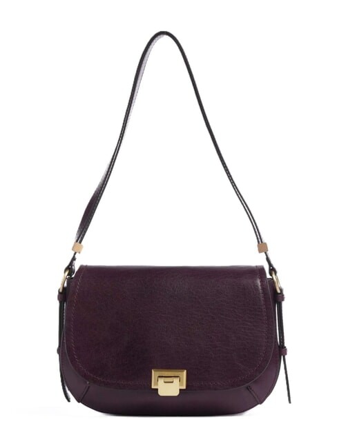 THE BRIDGE FEDERICA  Shoulder bag, in leather grape abb. gold - Women’s Bags