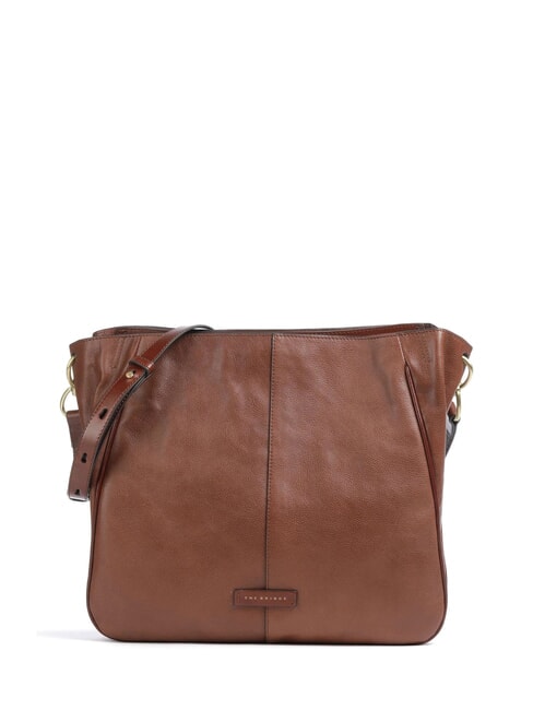 THE BRIDGE ELISABETTA Leather bag with shoulder strap BROWN - Women’s Bags