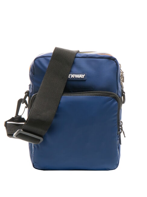 KWAY ERLOY Nylon bag with pocket deep cobalt blue - Over-the-shoulder Bags for Men