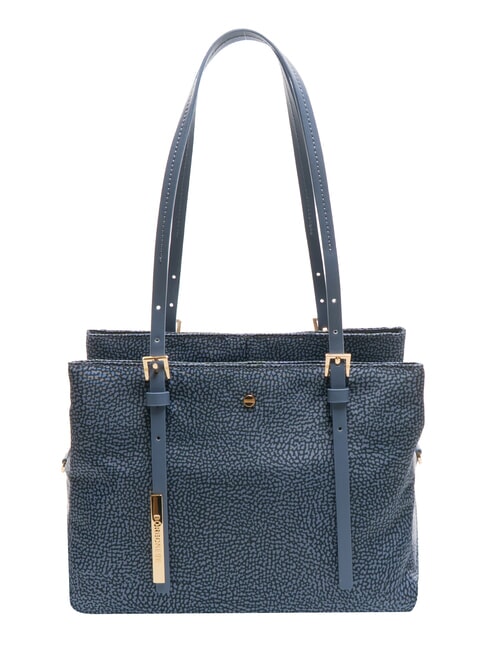 BORBONESE L'ECOLE NYLON Shoulder shopper, with shoulder strap denim - Women’s Bags