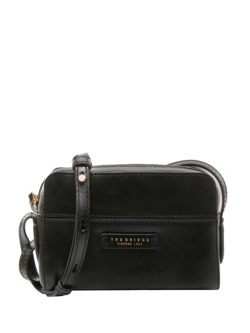 THE BRIDGE ELETTRA  Mini Shoulder Bag Black Gold - Women’s Bags
