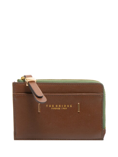 THE BRIDGE CHIARA  Flat leather wallet BROWN - Women’s Wallets