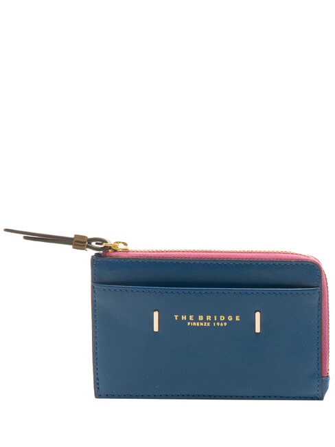 THE BRIDGE CHIARA  Flat leather wallet jeans gold clothing - Women’s Wallets
