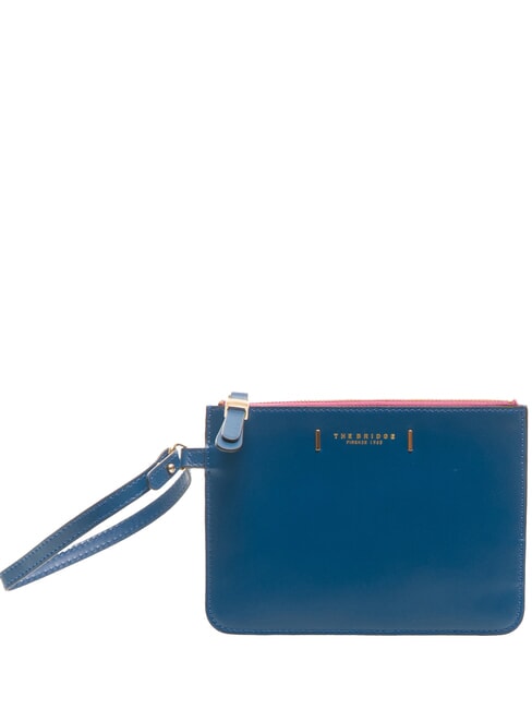 THE BRIDGE CHIARA Leather clutch bag jeans gold clothing - Women’s Bags