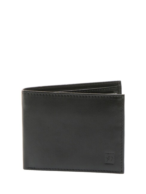 ROCCOBAROCCO PLAIN Leather wallet with coin purse black - Men’s Wallets