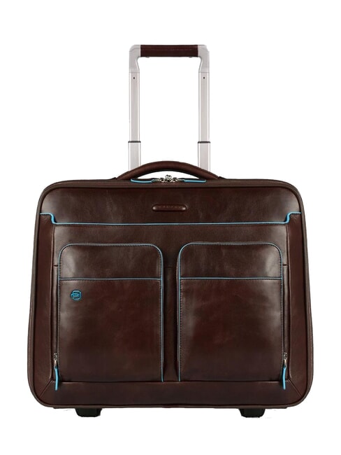 PIQUADRO pilot BLUE SQUARE, 15.6 "PC port MAHOGANY - Trolley Pilot Case - Buy Online!