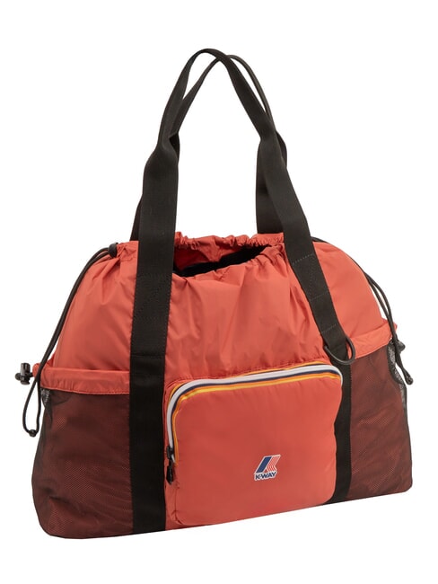 KWAY LE VRAI 3.0 MARCEL Foldable Nylon Tote Bag red jasper - Women’s Bags
